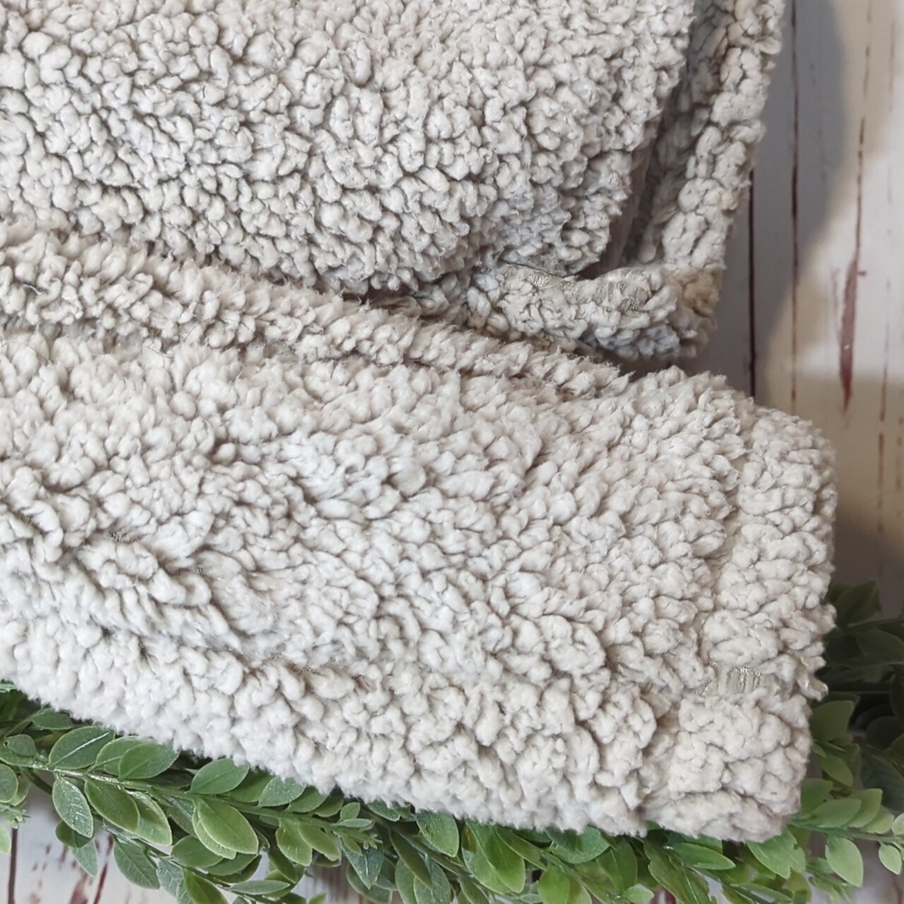 Thread and Supply Wubby Fleece Quarter Zip Soft Fuzzy Faux Fur Cozy Pullover Lar - Picture 6 of 16